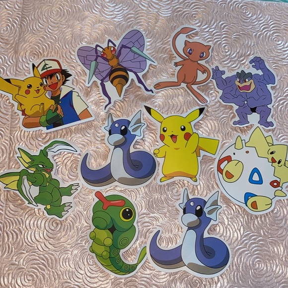 10 Pokémon Vinyl Stickers - Picture 3 of 6